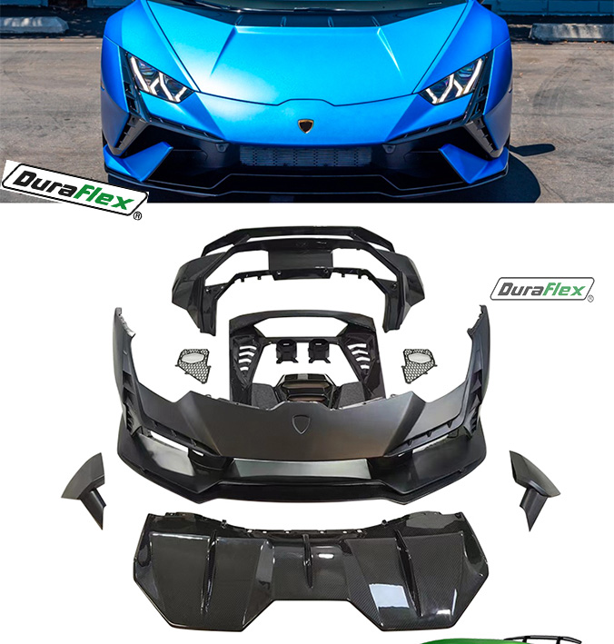 2018+ Lamborghini Huracan LP580 / LP610 / EVO Conversion Body Kit to Tecnica Look Dry Carbon Fiber Body kit set