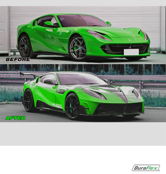 2017+ Ferrari 812 Superfast Conversion Body Kit to Mansory 812 Carbon Fiber Body Kit - Image 3